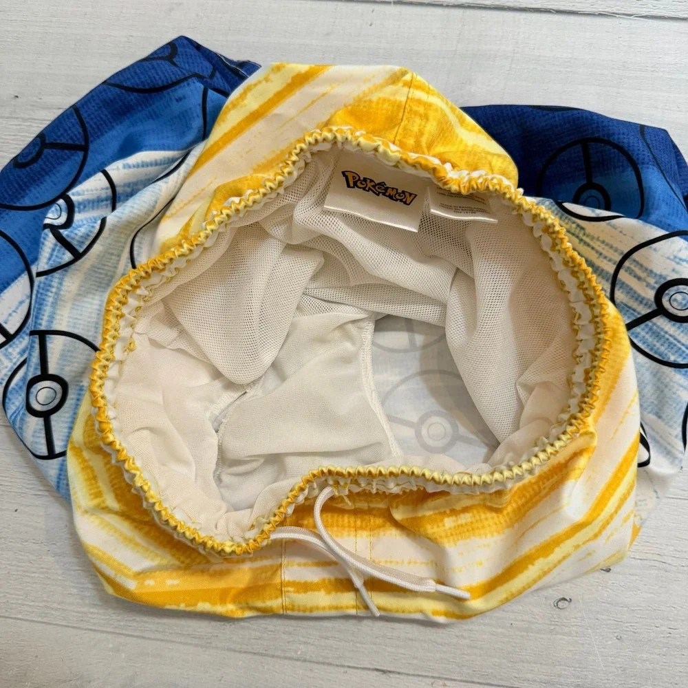 Pokemon kids‎ swim shorts yellow blue youth small